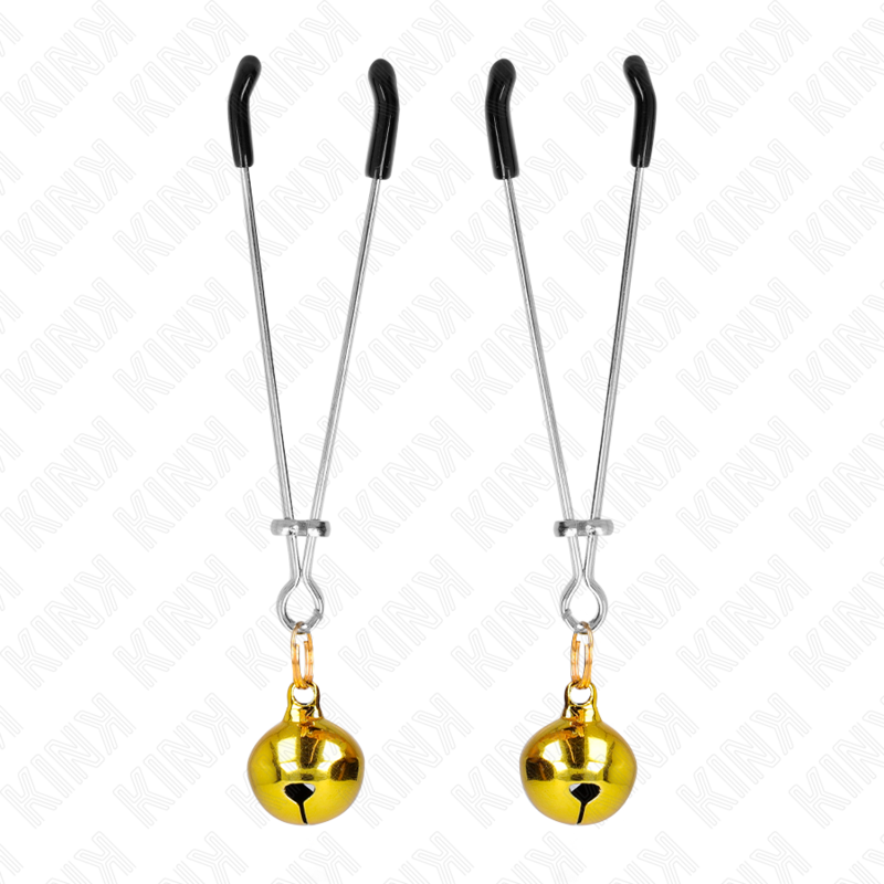 Thin gold bell phone clips 7 cm