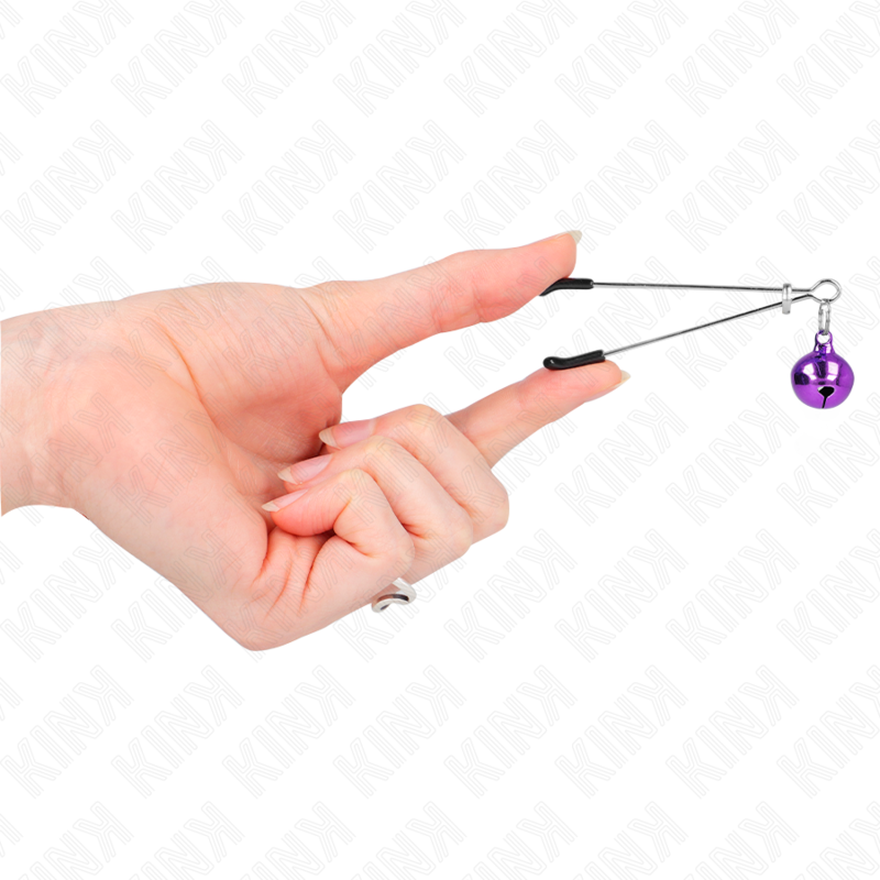 Thin bell phone clips purple 7 cm