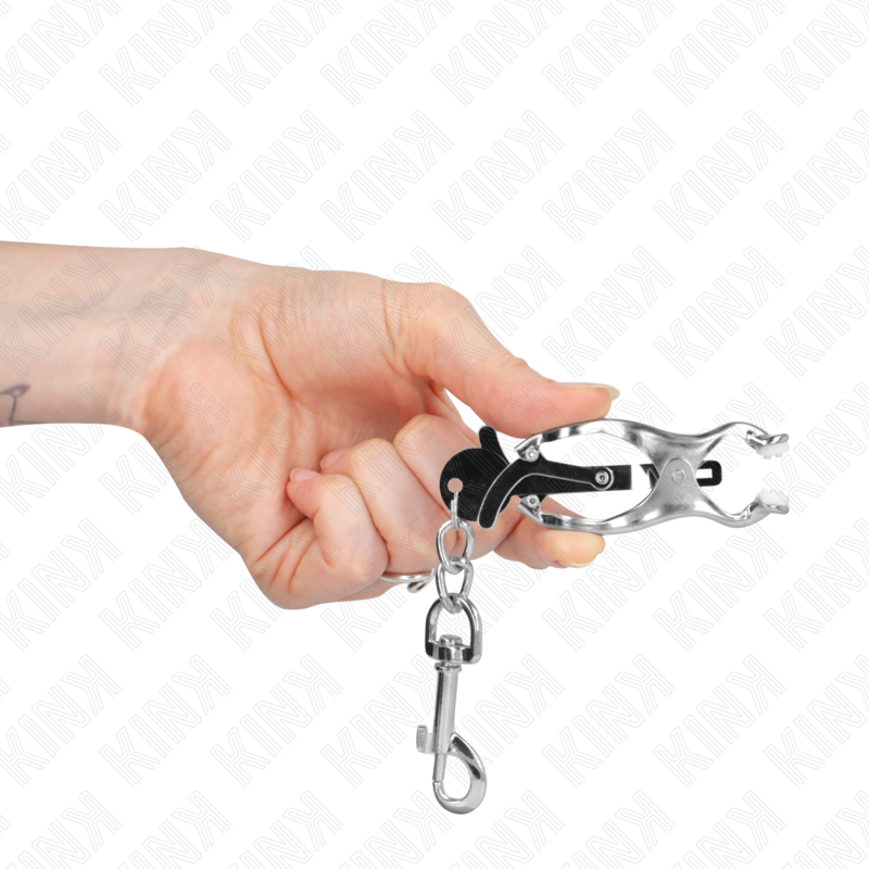 Japanese clover tongs with silver hooks