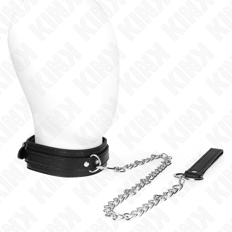 Snake pattern collar with leash 65 cm
