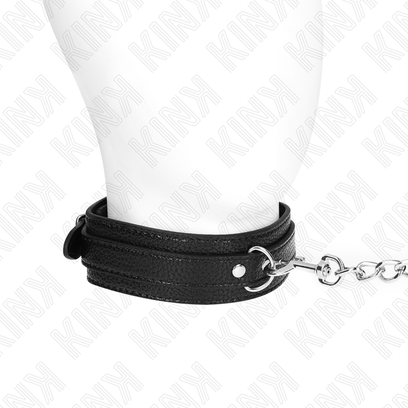 Snake pattern collar with leash 65 cm