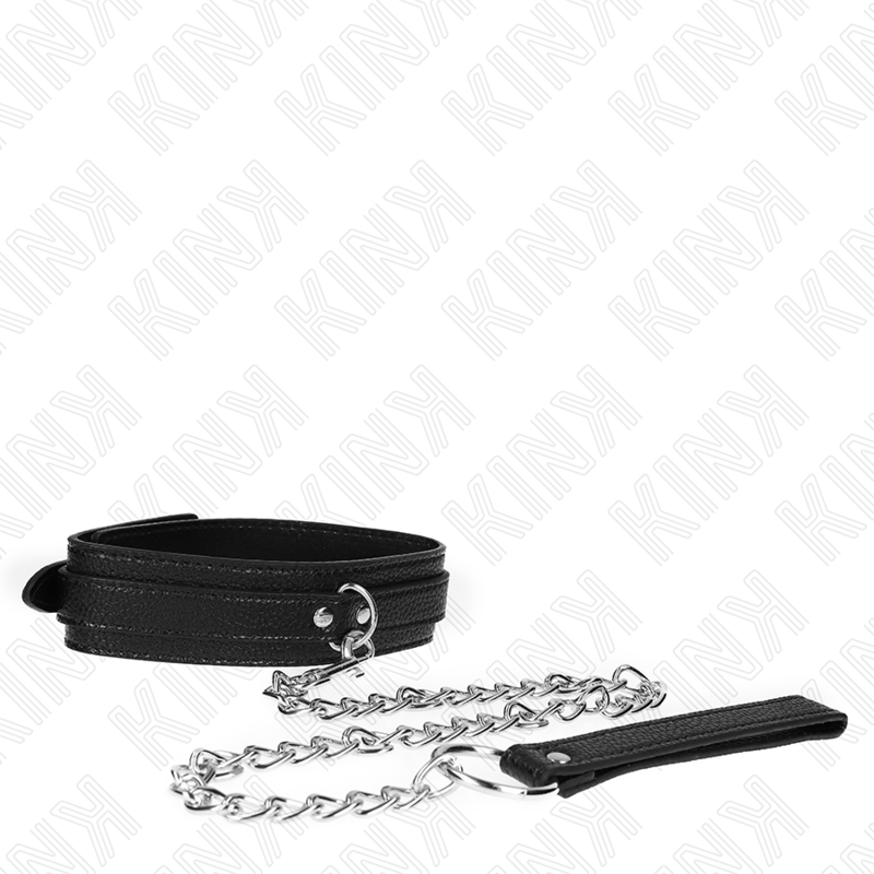 Snake pattern collar with leash 65 cm