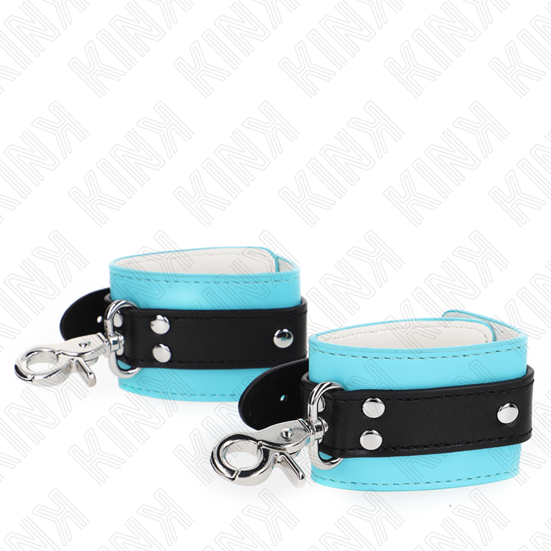 Premium Locking Wrist Rests Black/Blue Adjustable 21-28cm x 5.5cm