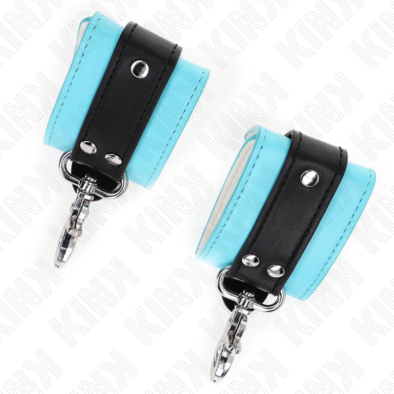 Premium Locking Wrist Rests Black/Blue Adjustable 21-28cm x 5.5cm
