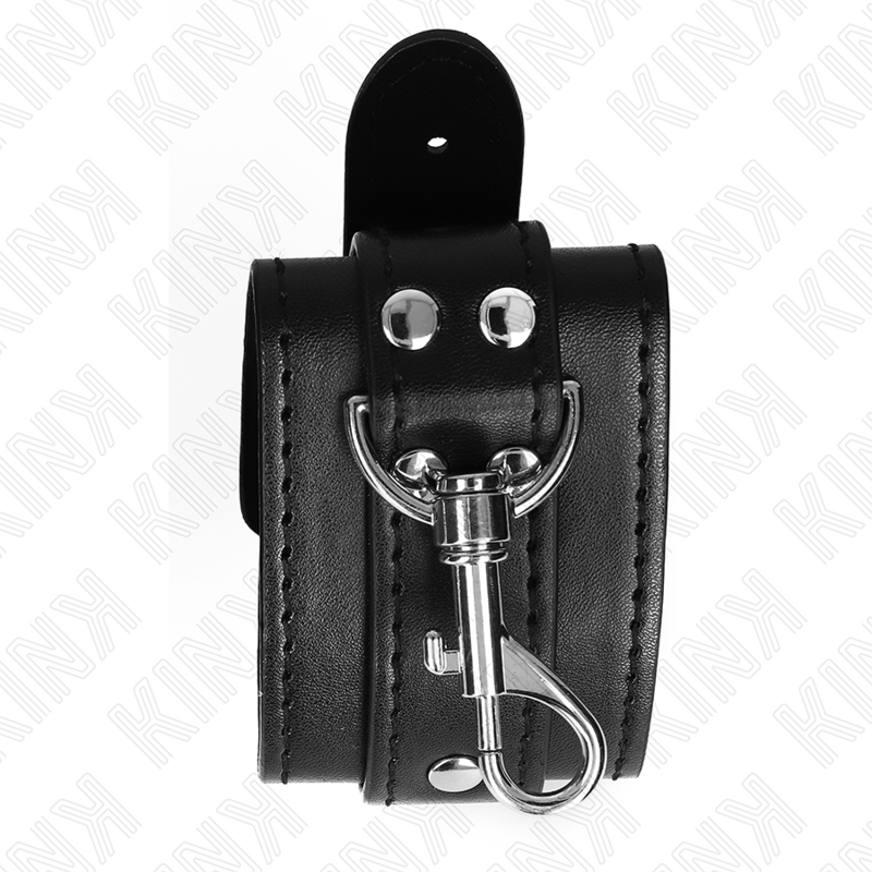 Black Dungeon Adjustable Locking Wristbands 21-28cm x 5.5cm