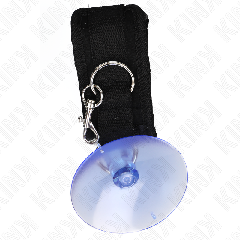 Black suction cup wrist rest 29-40 cm x 5 cm