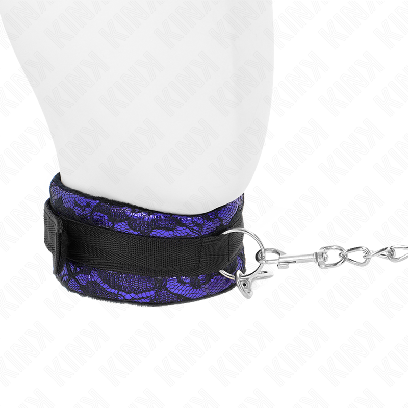 Short velvet lace collar with belt 105 cm with nylon trim 44 x 5.5 cm