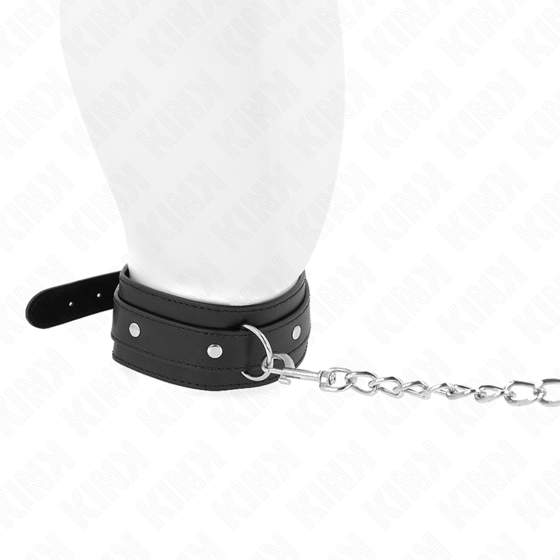 Collar with leash 65 cm 1 adjustable ring 38-49 cm x 5 cm