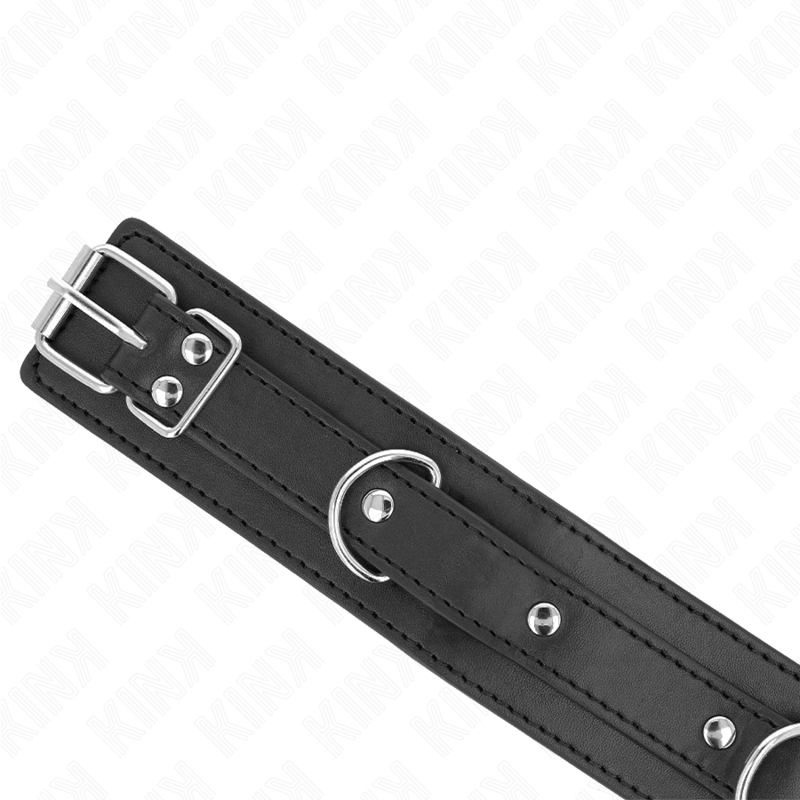 Collar with leash 65 cm 3 rings model 1 adjustable 38-49 cm x 5 cm