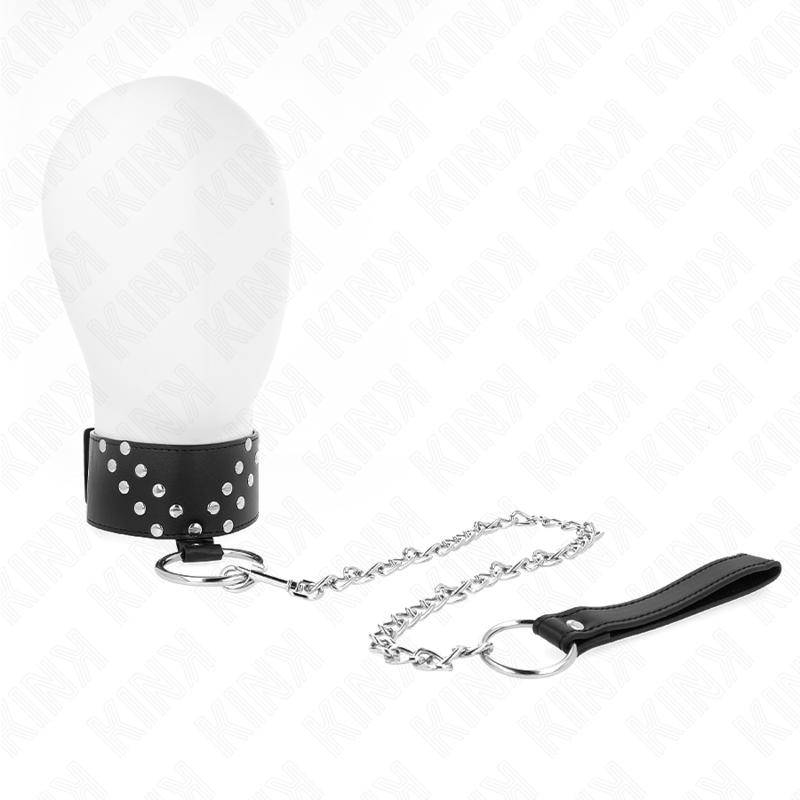 Necklace with belt 65 cm with adjustable v rivet 36-43 cm x 5 cm