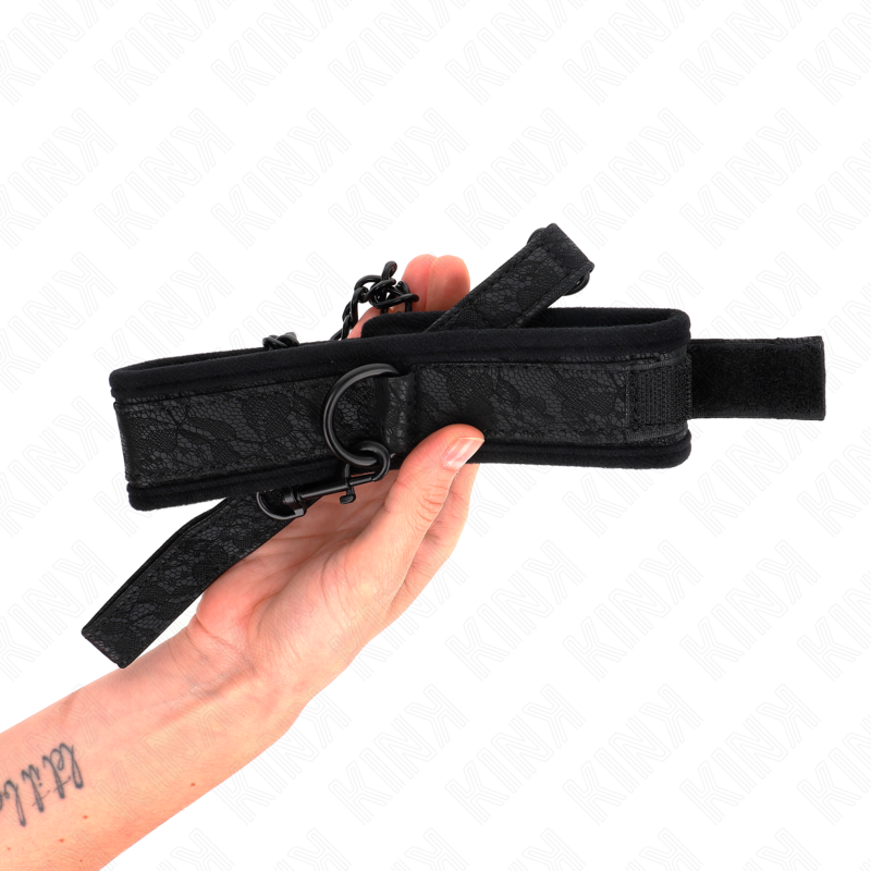 Basic model collar with leash 77 cm model 5 adjustable 34-54 cm x 5 cm