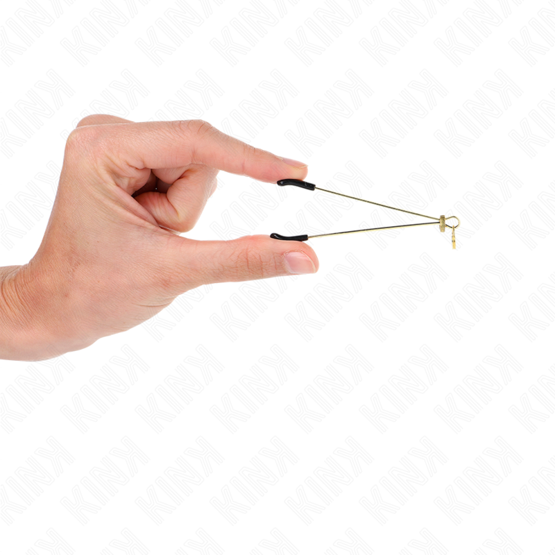 Fine gold nipple clips 7 cm