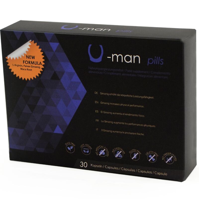 U-man augmente la taille du pénis et la puissance sexuelle - 30 capsules