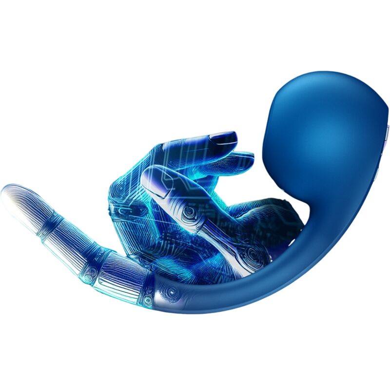 Pro+ Wave 4 G-spot stimulator and air pulse free app dark blue