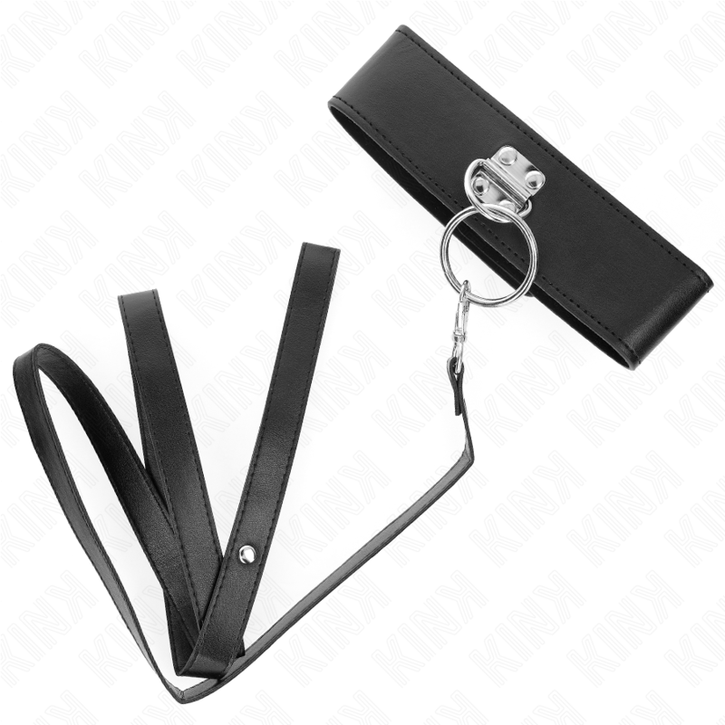 Studded leash 116 cm collar with leather strap 50 x 5 cm
