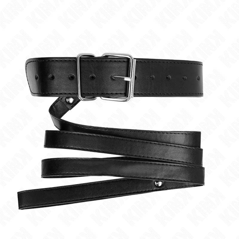 Necklace with belt 116 cm black adjustable bracelet 32-50 cm x 8 cm