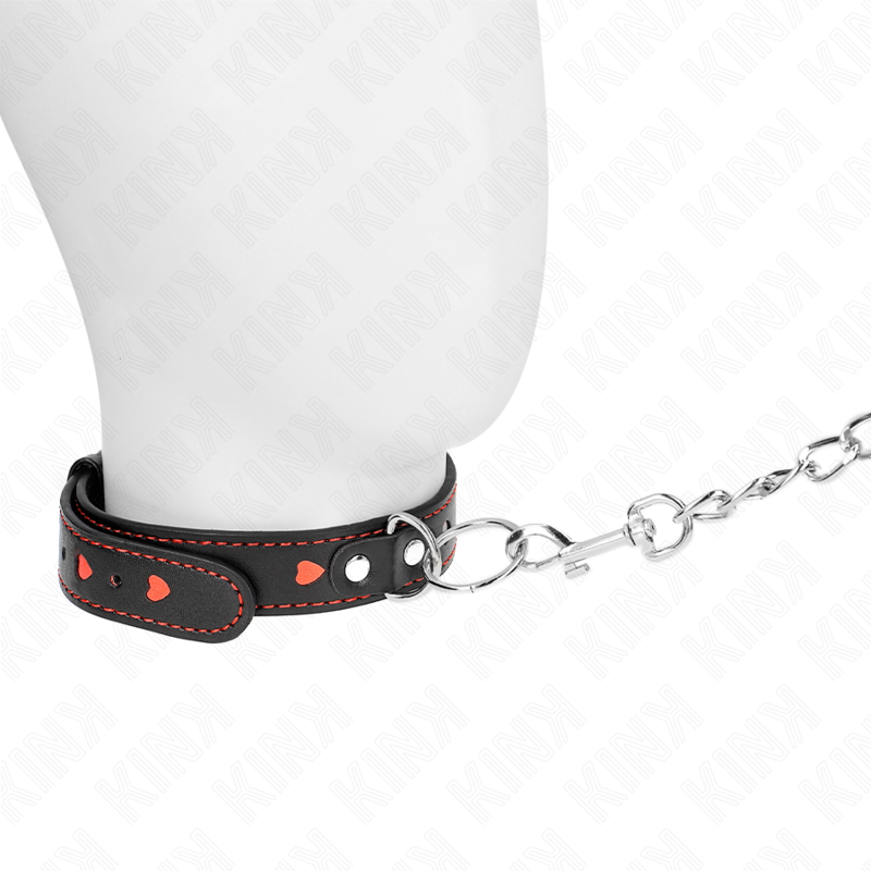 Necklace with bracelet 65 cm heart details 52.5 x 2.5 cm