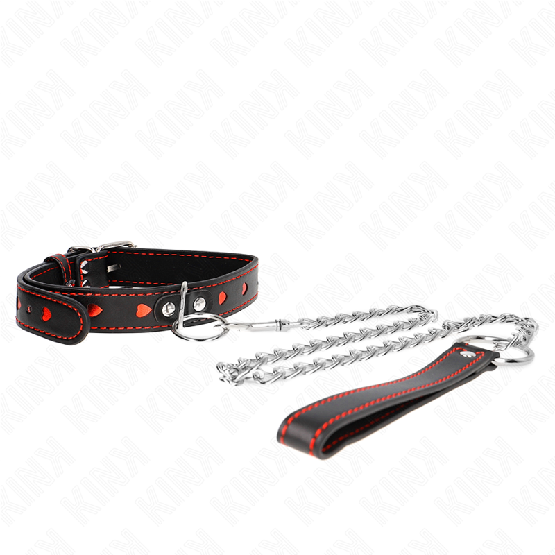 Necklace with bracelet 65 cm heart details 52.5 x 2.5 cm