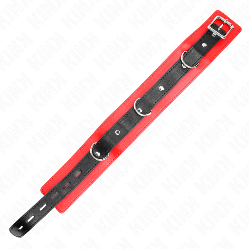 Necklace with belt 65 cm with red strap 54 x 4.5 cm