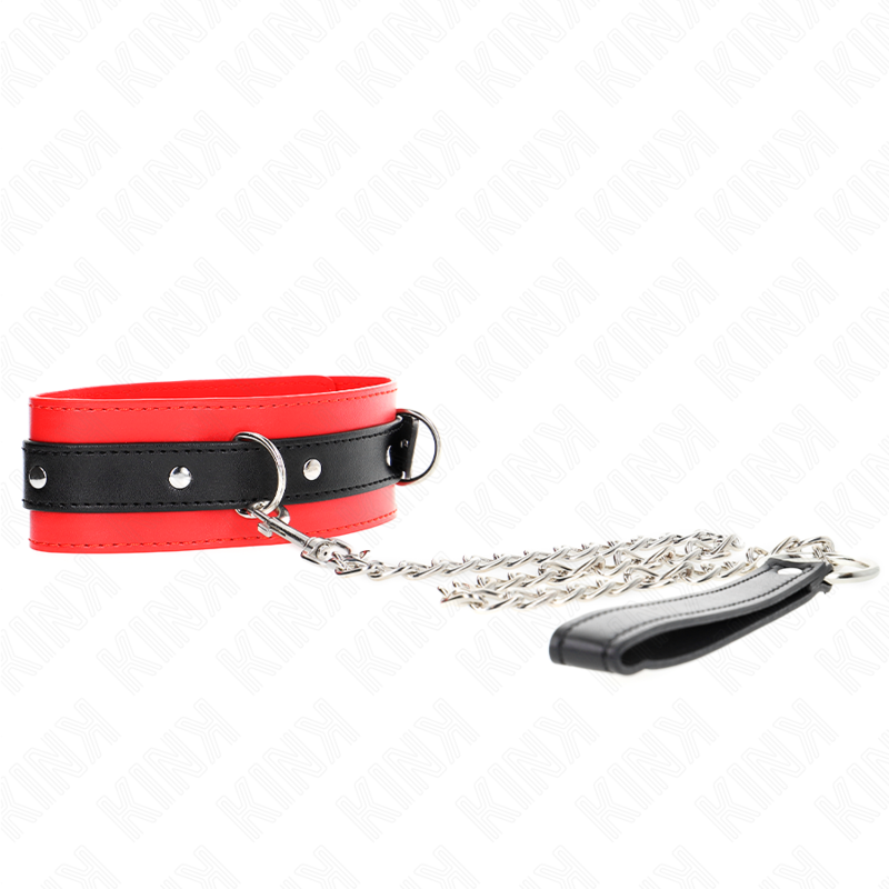 Necklace with belt 65 cm with red strap 54 x 4.5 cm
