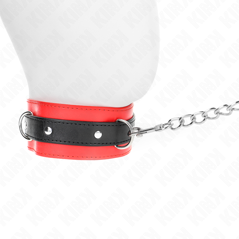 Necklace with belt 65 cm with red strap 54 x 4.5 cm