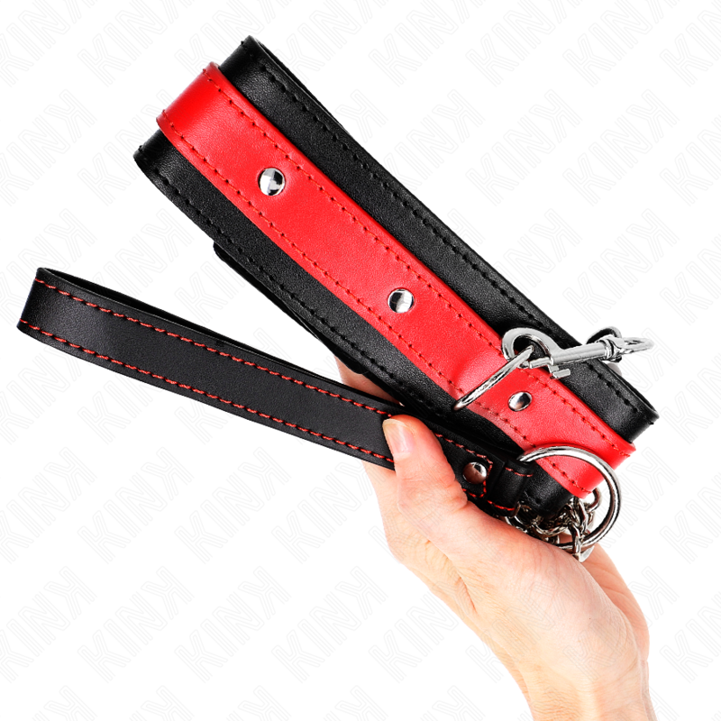 Necklace with red bracelet 65 cm adjustable 36-43 cm x 5 cm