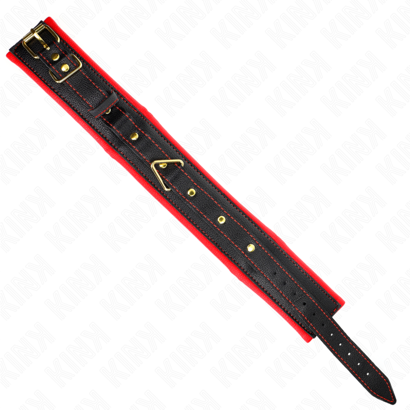 Necklace with imitation leather sponge strap model 2 adjustable 37-54 cm x 3 cm