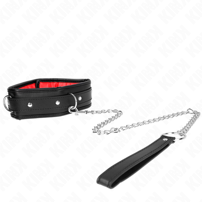 Necklace with imitation leather sponge strap model 3 adjustable 37-54 cm x 3 cm