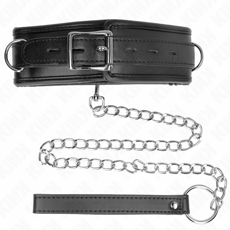Necklace with imitation leather sponge strap model 3 adjustable 37-54 cm x 3 cm