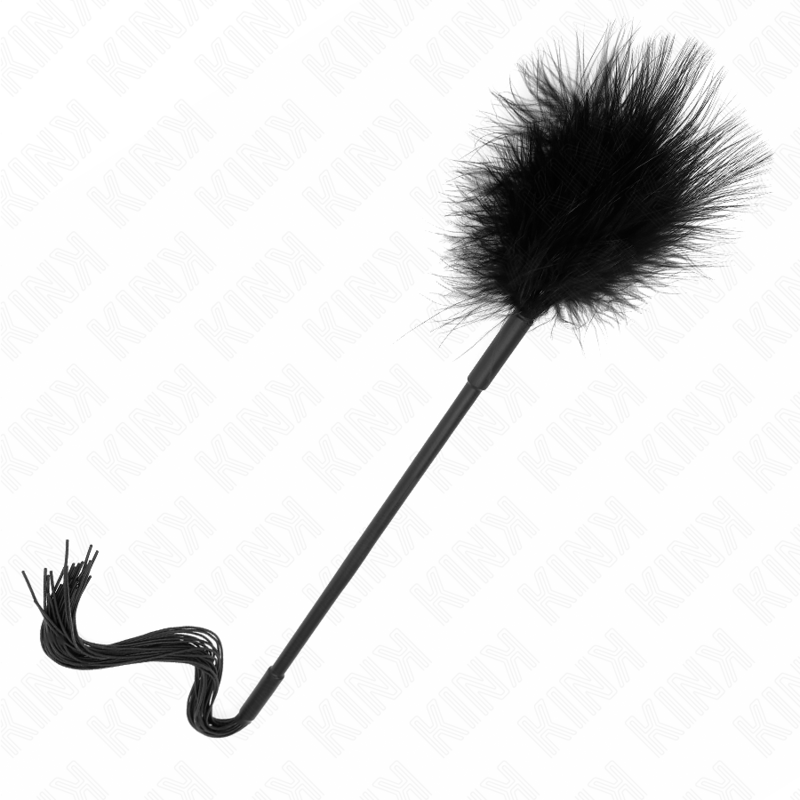 Silicone Whip with Feathers for Tickles 47 cm