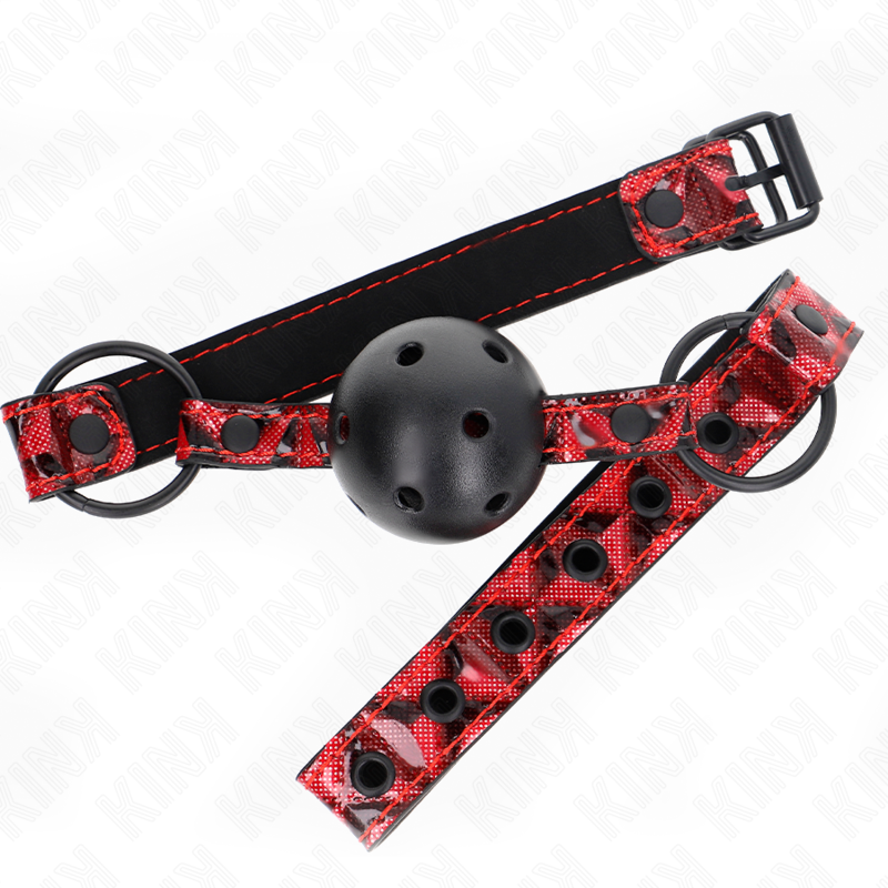 Diamond pattern ball 4.5 cm gag model 2 64.5 cm adjustable 42-60 cm