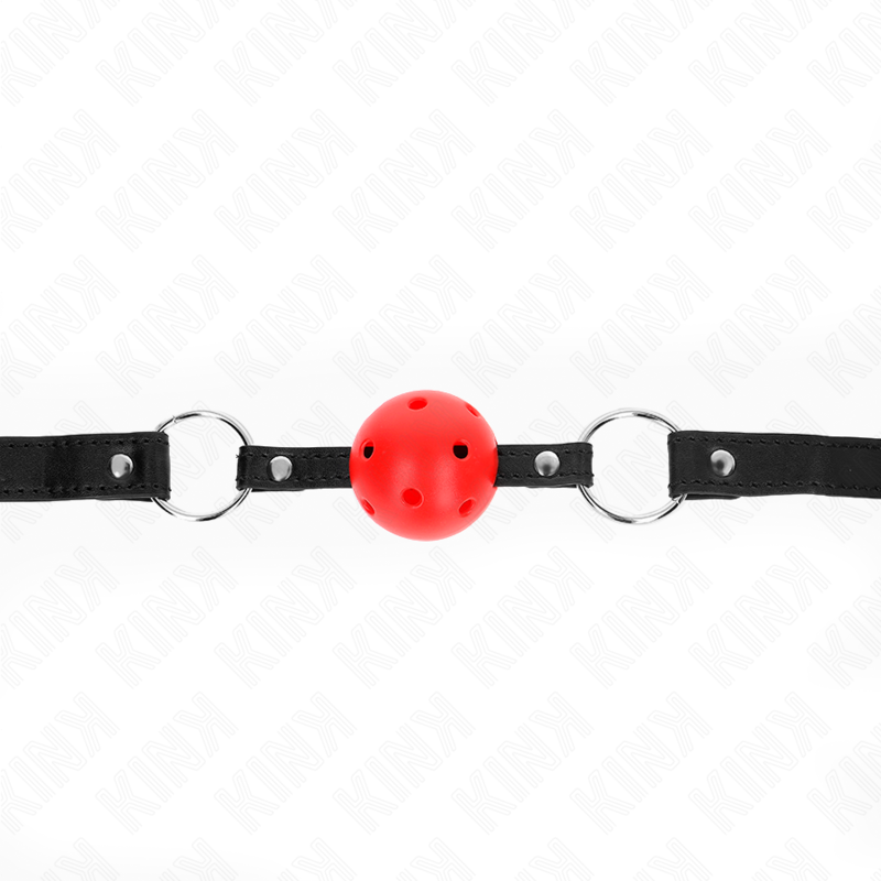 Red hard hollow ball 4.5 cm gag model 1 63.5 x 2 cm