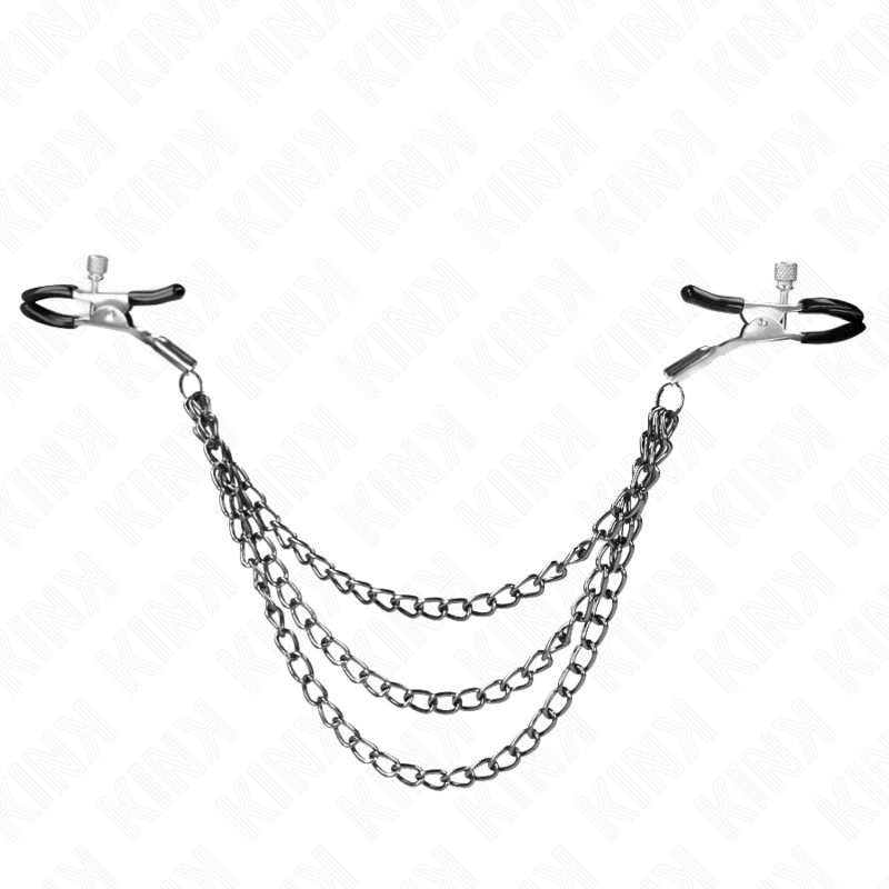 Craft pliers with 3 black chains 20/23/28 cm