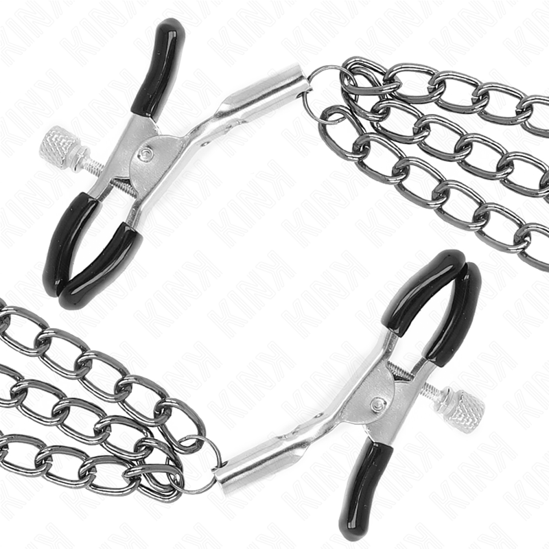 Craft pliers with 3 black chains 20/23/28 cm