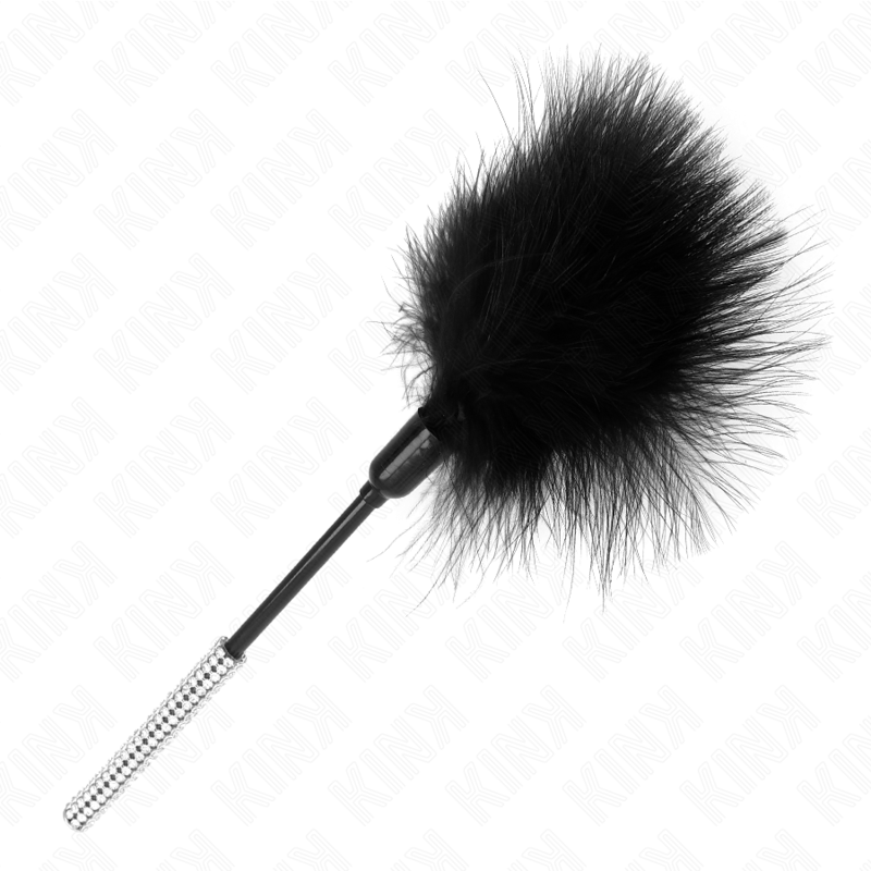 Feathers with rhinestone handle 27 cm