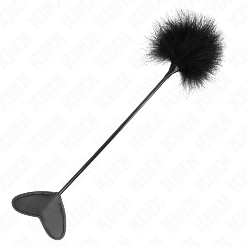 Tickle feathers with heart paddle 31 cm