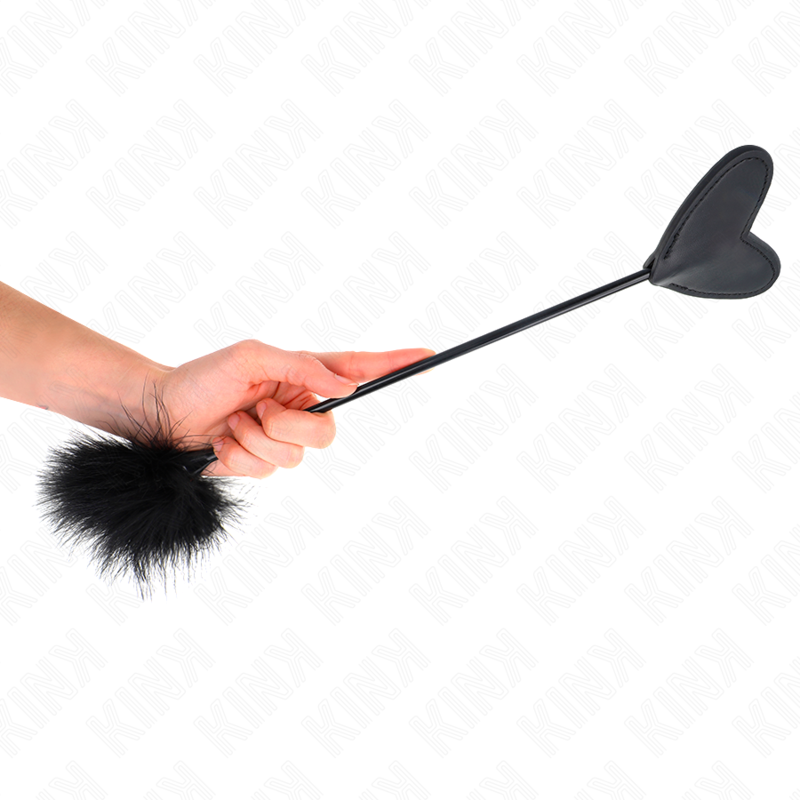 Tickle feathers with heart paddle 31 cm