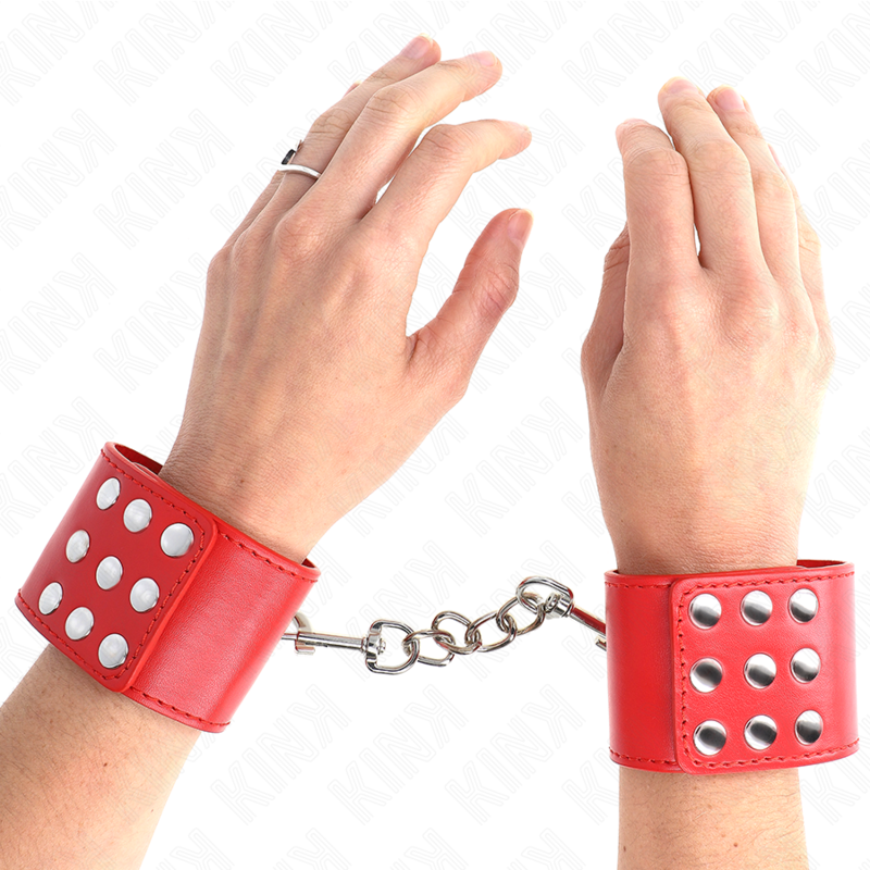 Wrist rest with adjustable red snap button 19-24 cm x 5.5 cm