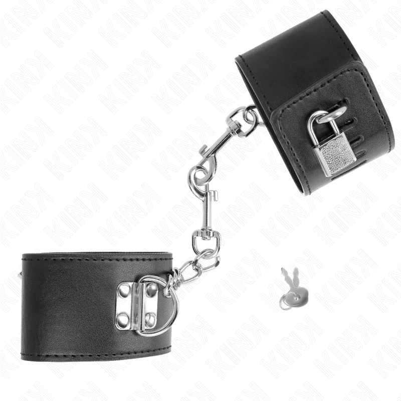 Wrist rest with adjustable black padlock closure 16-23 cm x 5.5 cm