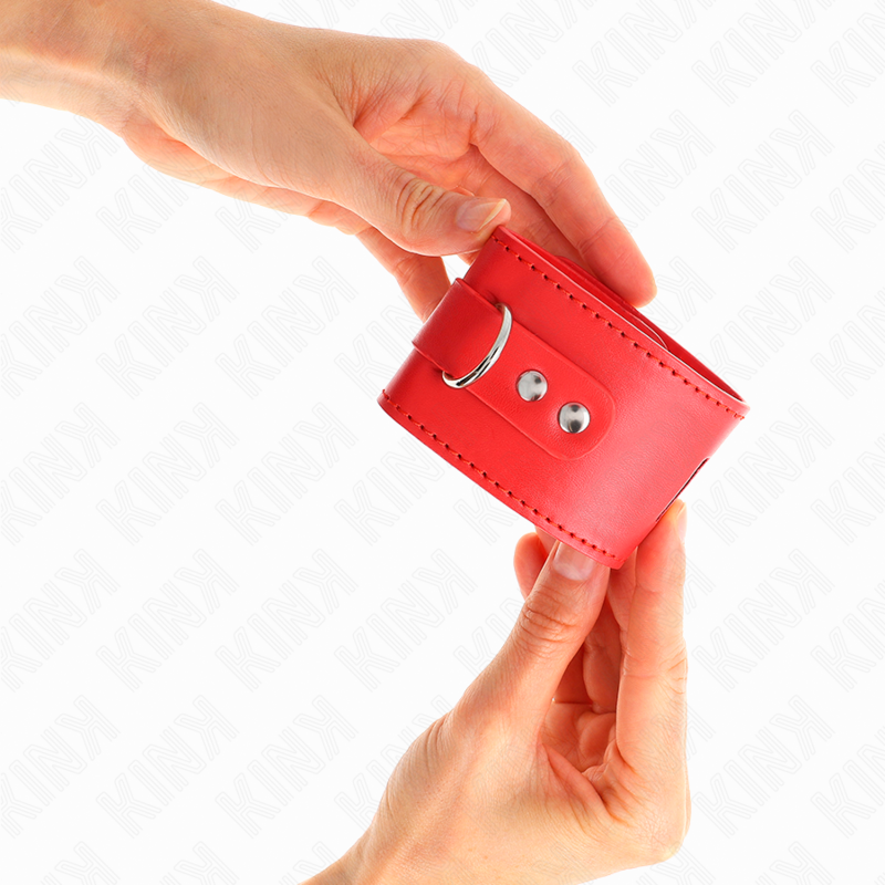 Wrist rest with adjustable red padlock closure 16-23 cm x 5.5 cm