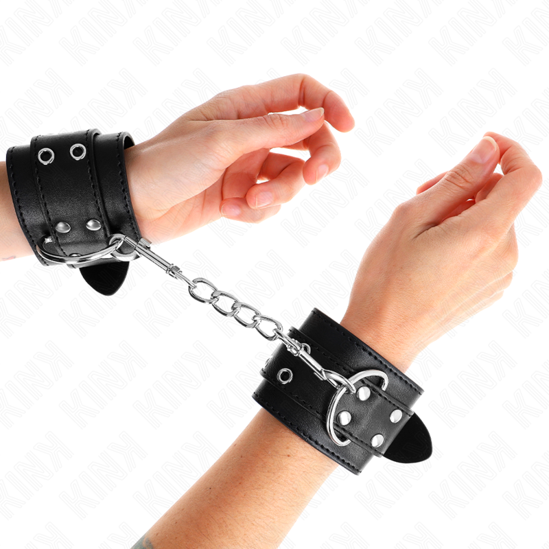 Black double loop wrist support adjustable 19-26 cm