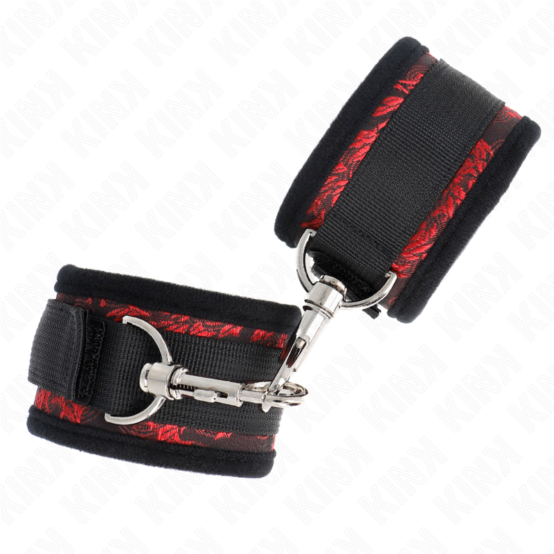 Red-black scandal wrist restraints