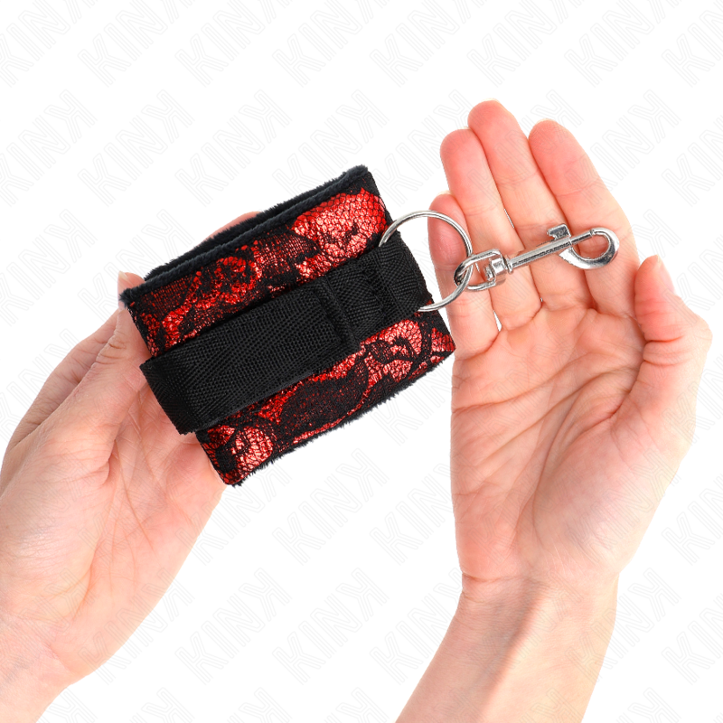 Red-black scandal wrist restraints