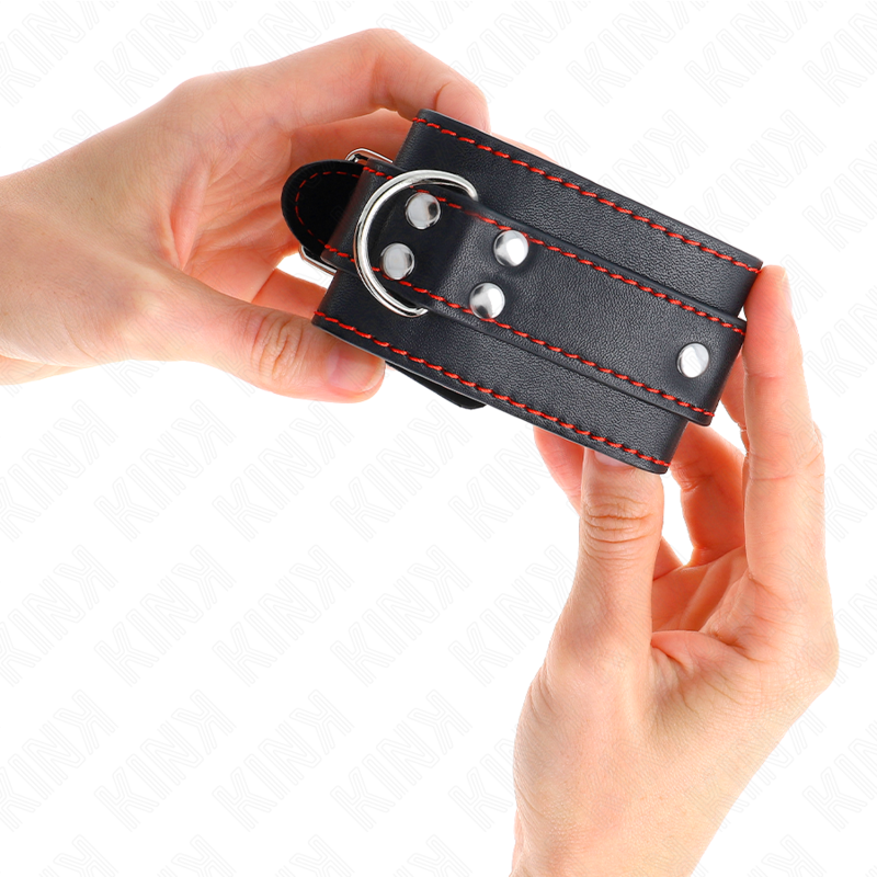 Black wrist support with red lining adjustable 20-28 cm x 5.5 cm