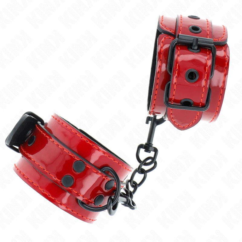 Dark red cuffs 23 x 5 cm
