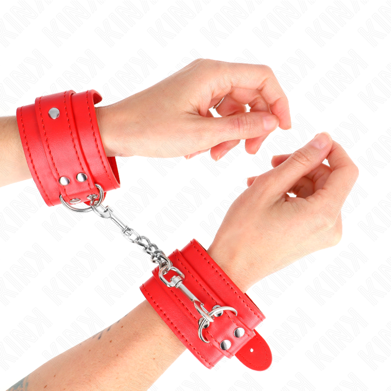 Adjustable single red wrist braces 20-23 cm x 5.5 cm