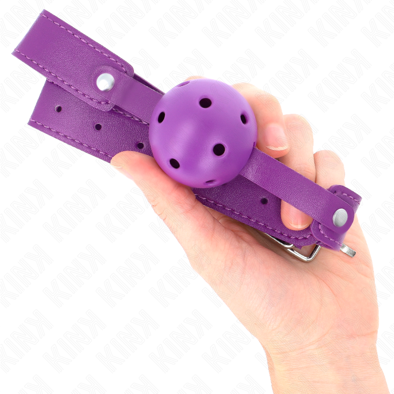 Purple breathable ball 4.5 cmgag 65 x 2.5 cm