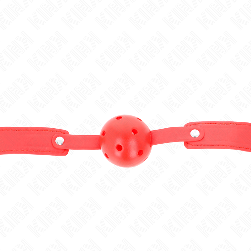 Red breathable ball 4.5 cm bag 65 x 2.5 cm