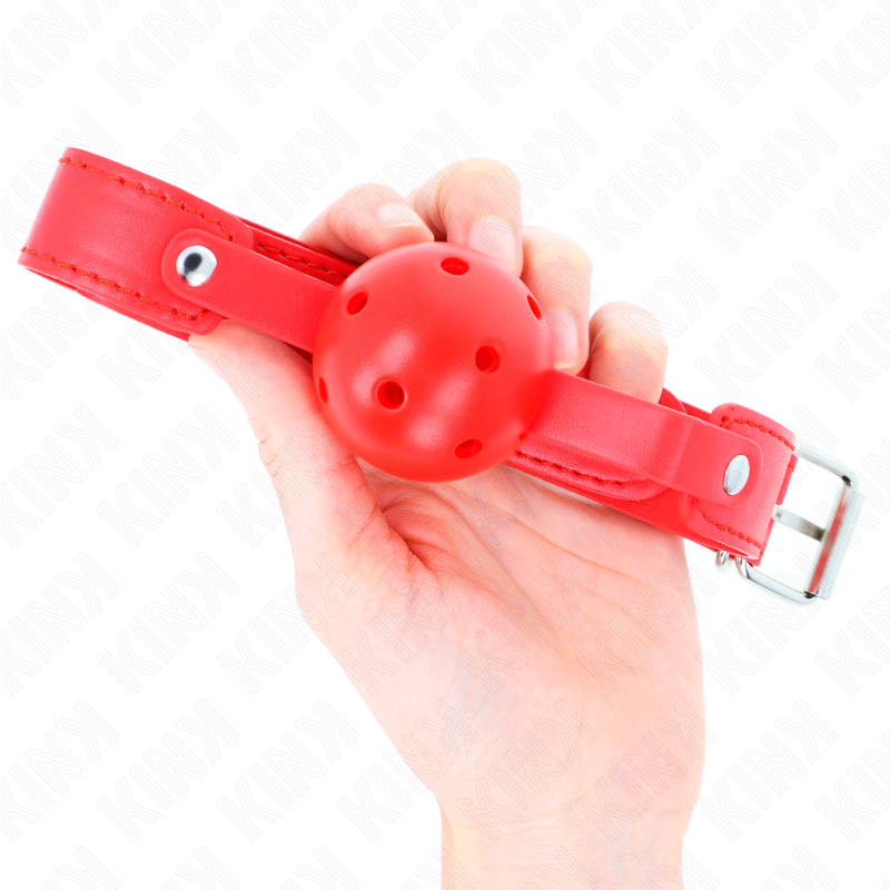 Red breathable ball 4.5 cm bag 65 x 2.5 cm