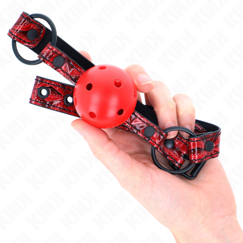 Diamond pattern ball 4.5 cm gag model 1 64.5 cm adjustable 42-60 cm